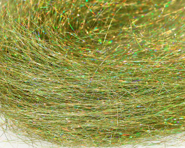 Dyed Holo Angel Hair, Olive UVR / 26